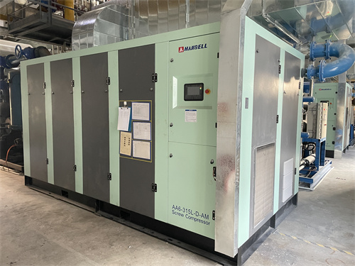 使用漢鐘(zhong)節能雙級永(yǒng)磁變頻空壓(ya)機組群服務(wù)
